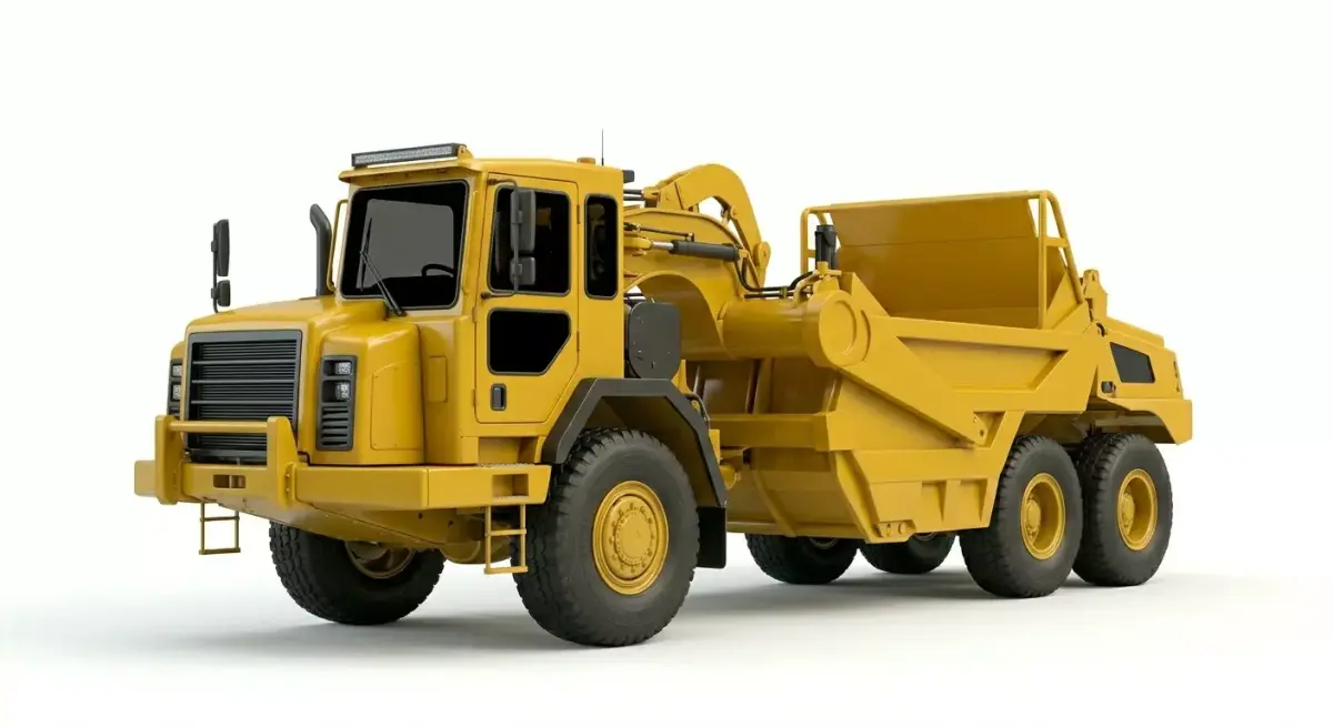Heavy Duty Industrial Scraper-Hauler 3D model