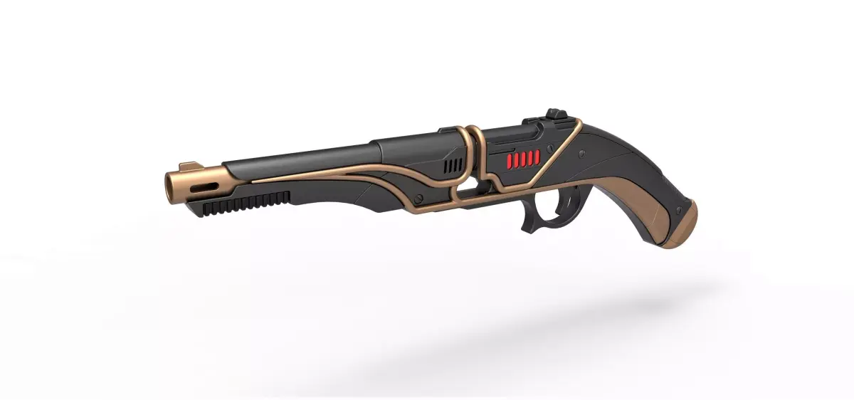Blaster E-851 of Zorii Bliss from Star Wars Rise of Skywalker 3D model