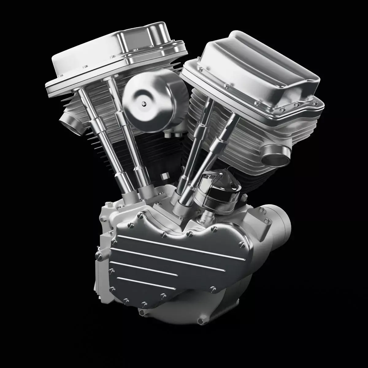V-Twin Engine 3D model