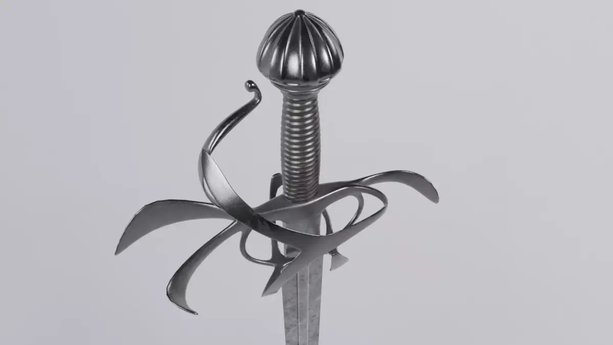 Rapier Dagger Low-poly 3D model