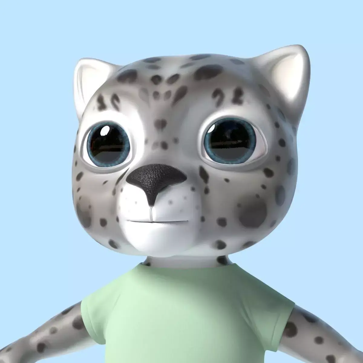 Toonish Snowbars Low-poly 3D model