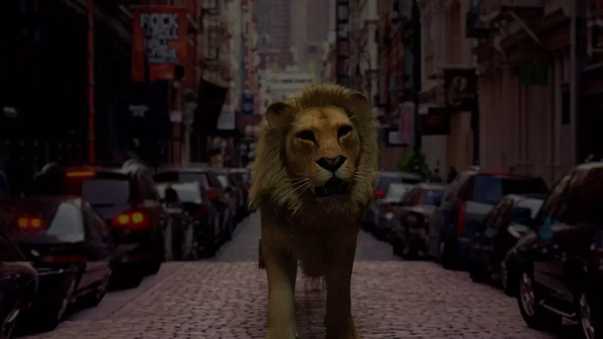 Rigged Lion 3D model