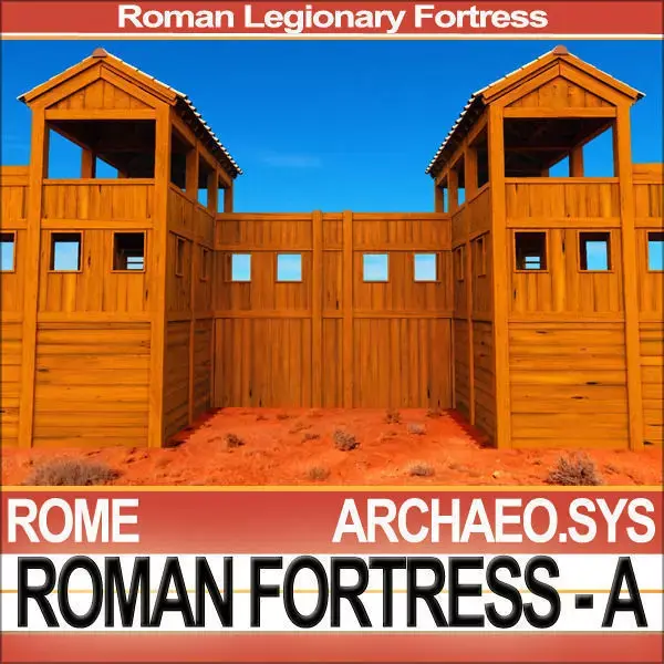 Roman Legionary Fortress Model A 3D model