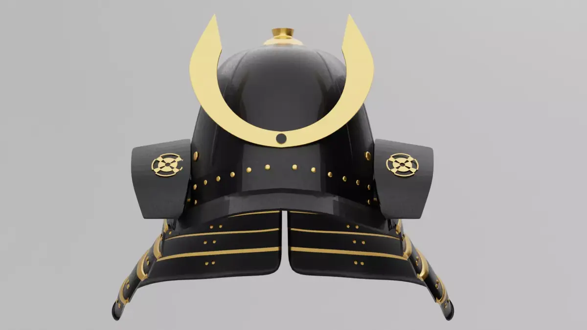 Samurai Helmet 3D model get