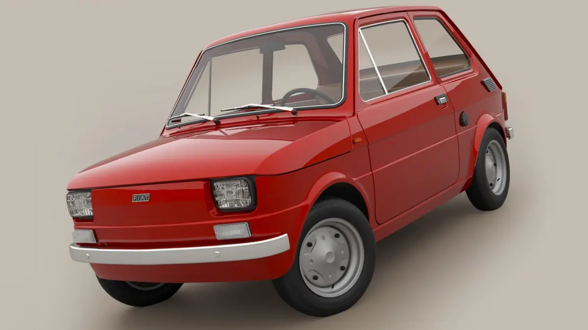 Fiat 126 1974 3D model