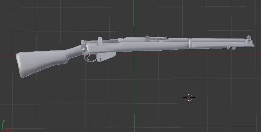 Lee-Enfield SMLE No1 Mk3 303 with Bayonet blend and fbx files Free low-poly 3D model