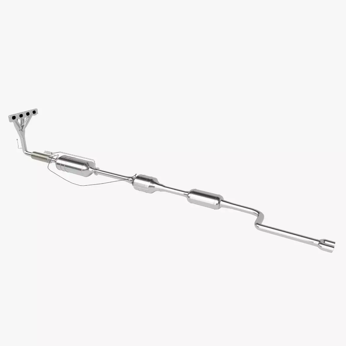 Exhaust system package 3D model