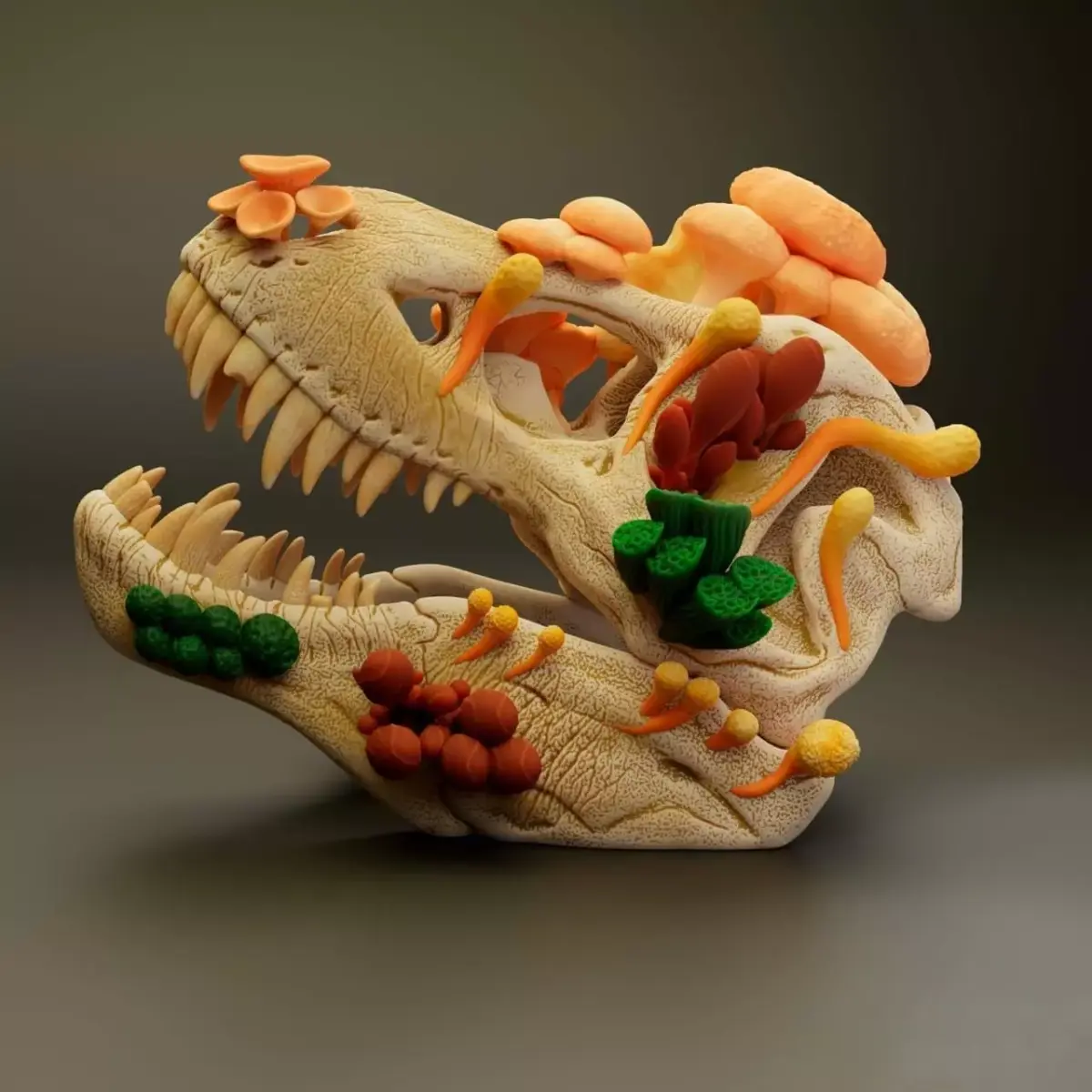 T-REX SKULL - INFECTED - THE LAST OF US - CORDYCEPS 3D print model