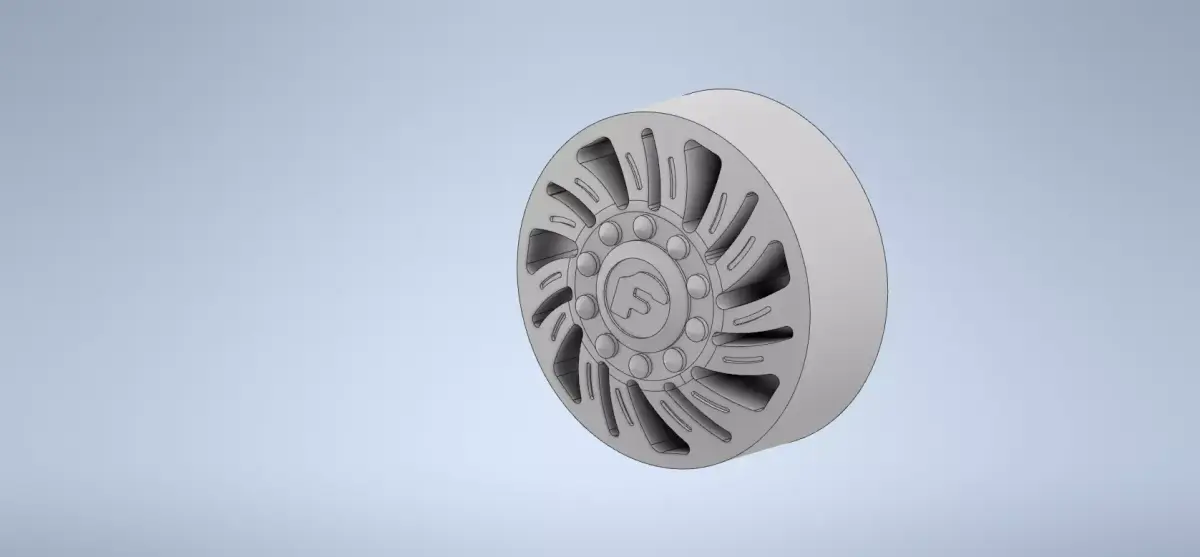 1-64 Forgiato Turbinata Wheels 28 Inch with Tires 3D print model
