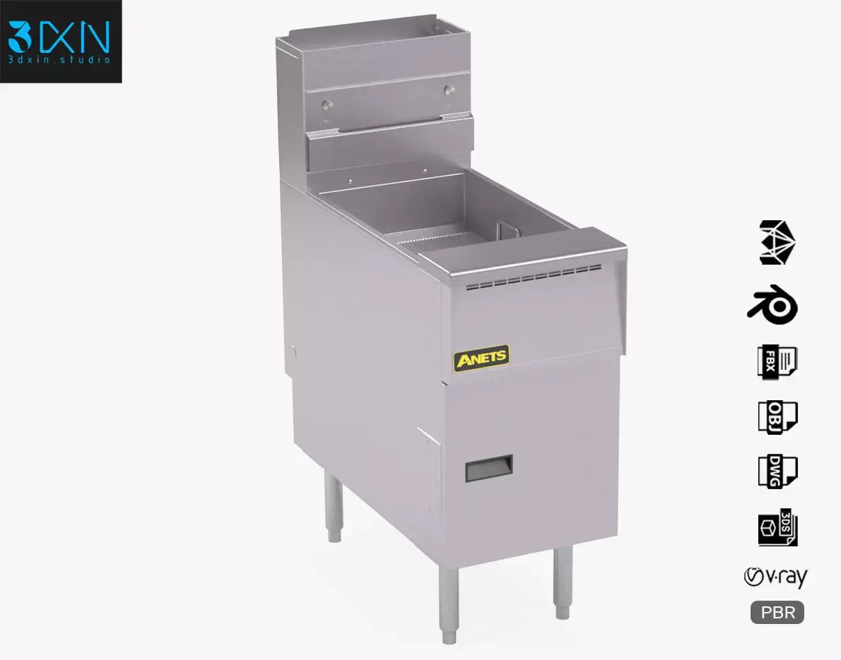Anets Goldenfry Fryer AGG14R 3D model