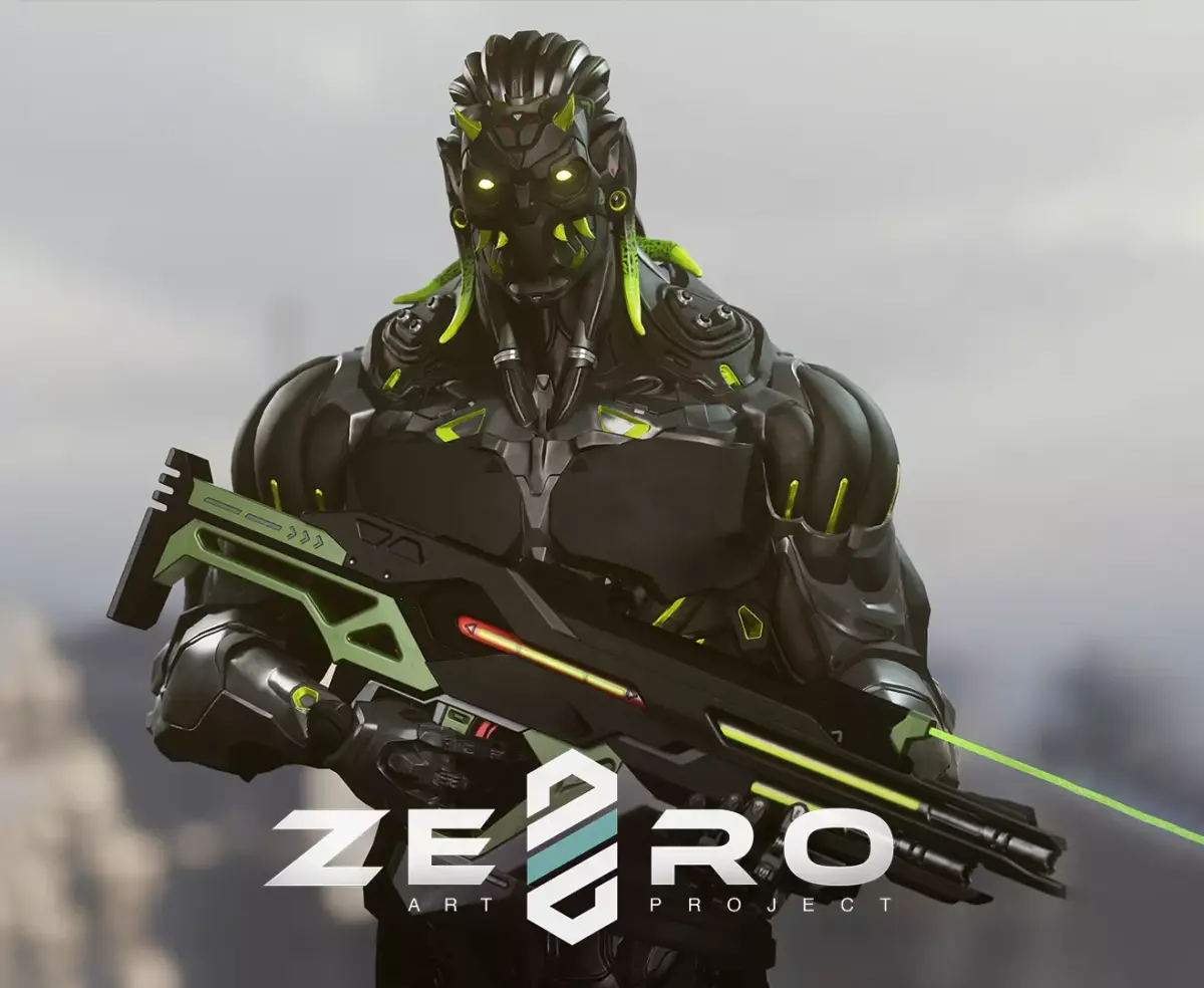 Robot Cyber Suit 1 Low-poly 3D model