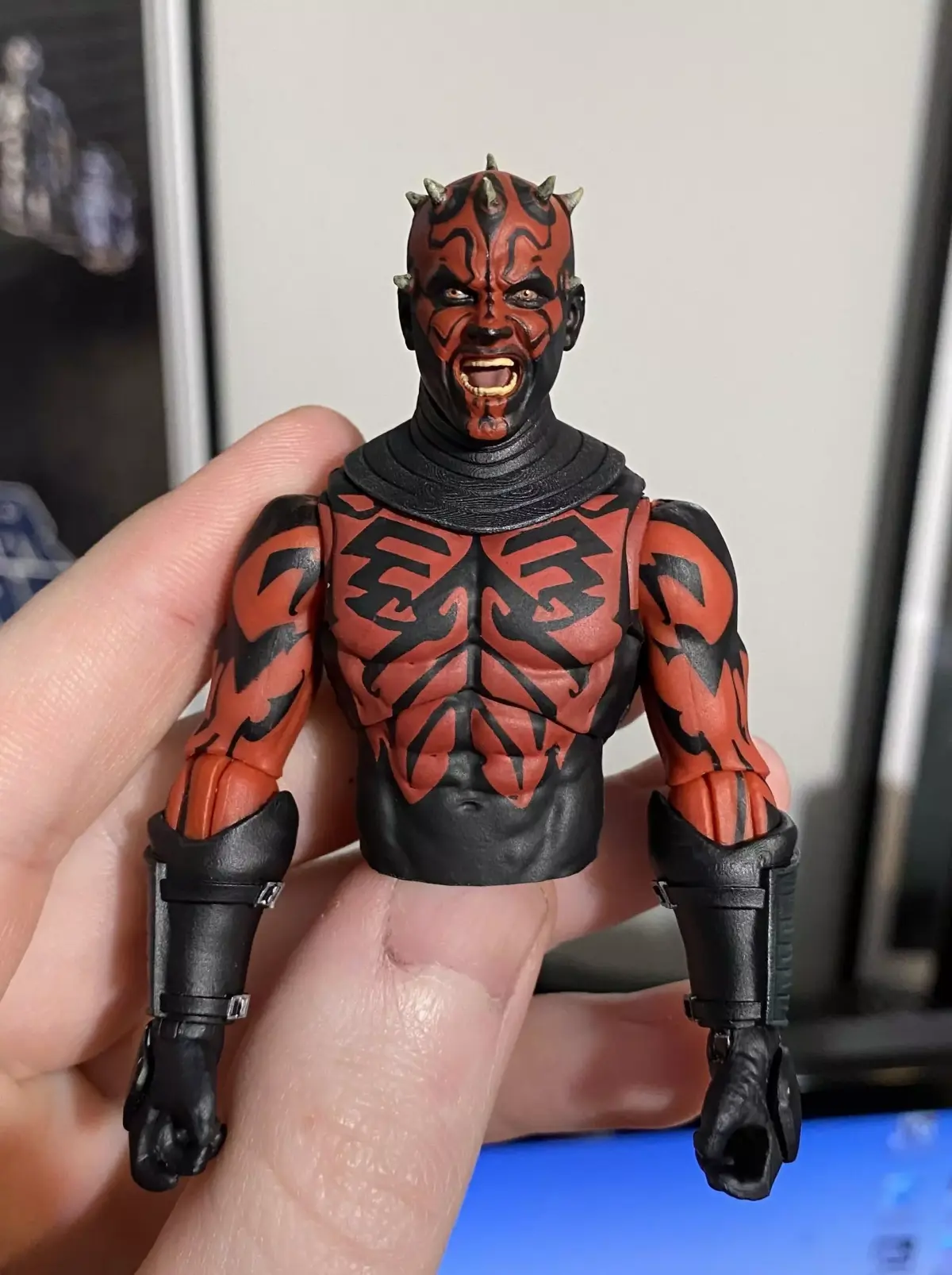 PLAY ONE TWELVE BLACK WARRIOR BLACK SERIES DARTH MAUL NECK PEG Free 3D model