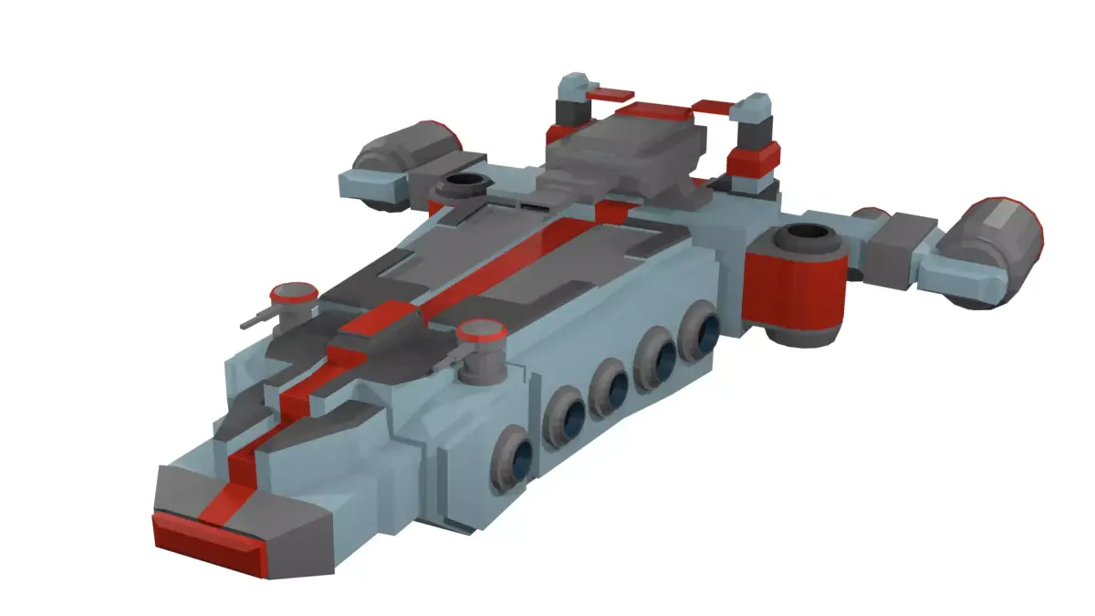 Low-poly spaceship star wars Low-poly 3D model