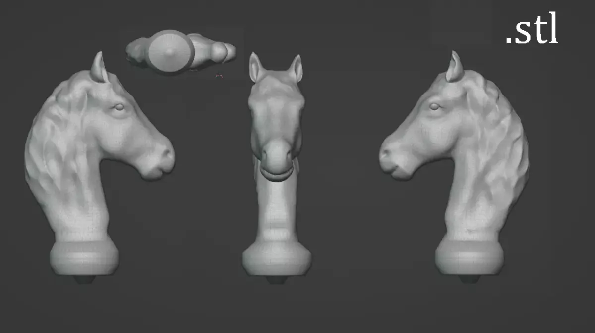 Horse head 3D print model order