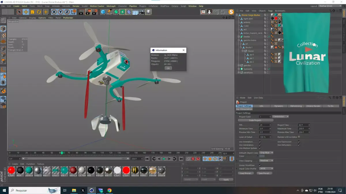 Lunar Drone Brutus 3D model
