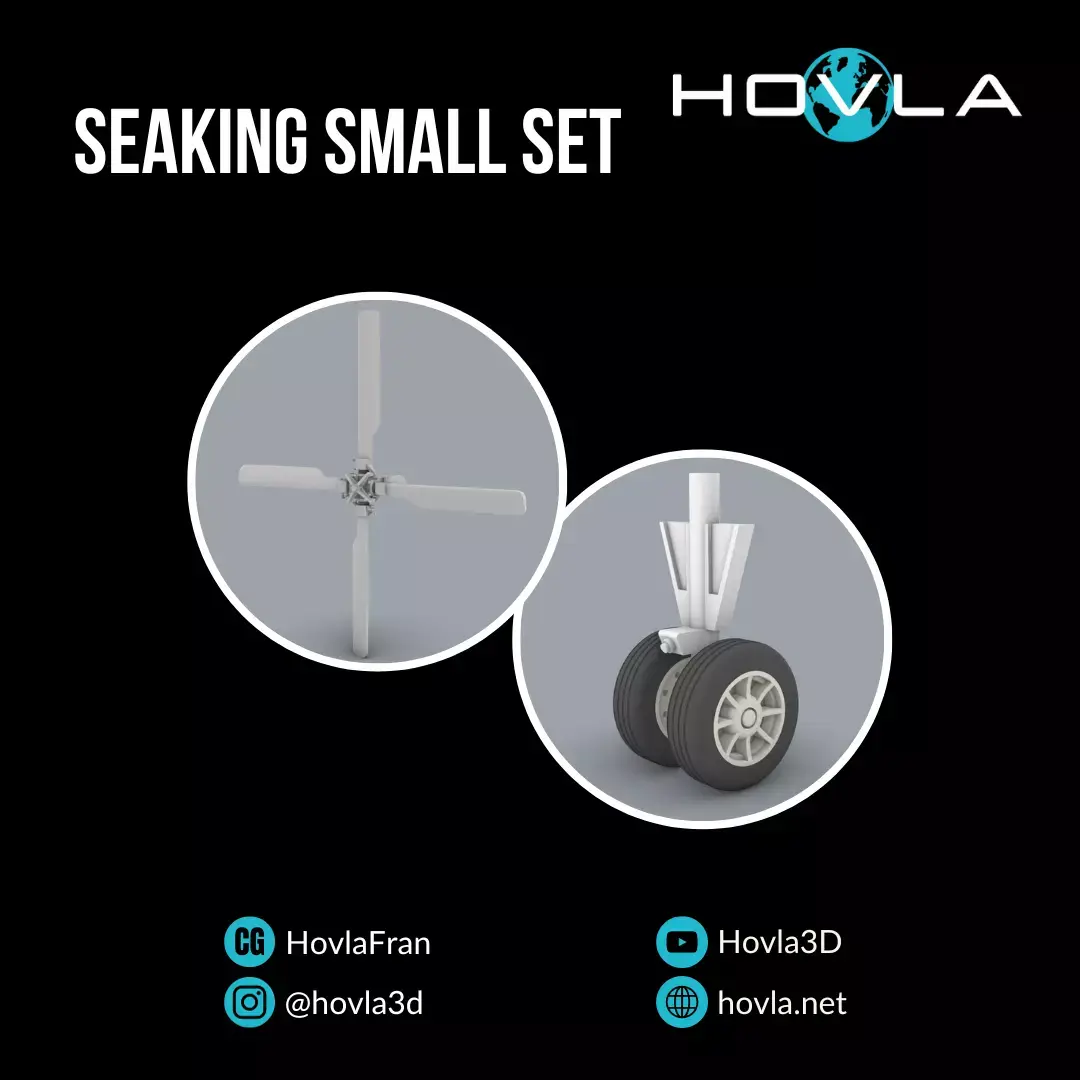 SeaKing Small Set - 2 Models Low-poly 3D model