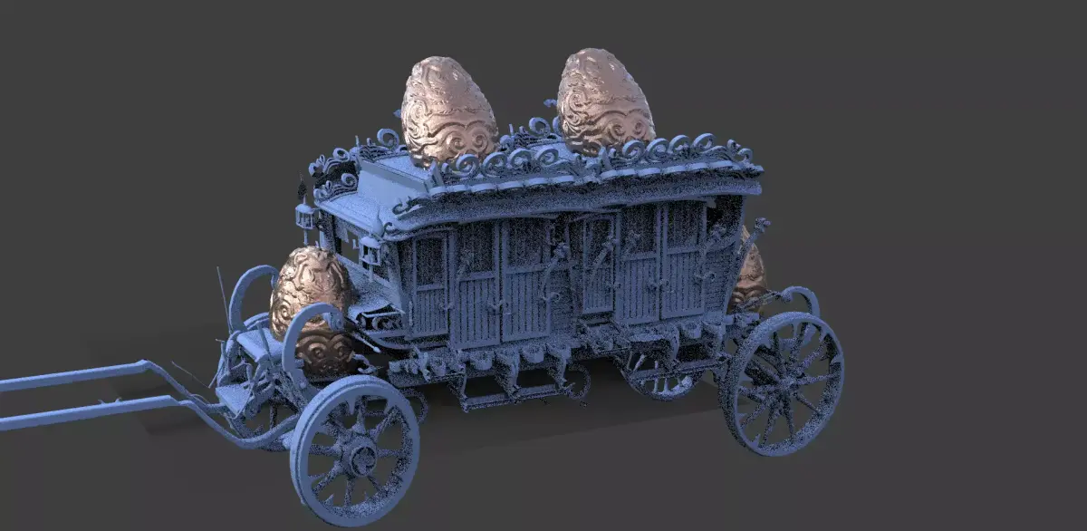 Easter Stage Coach 4 3D model