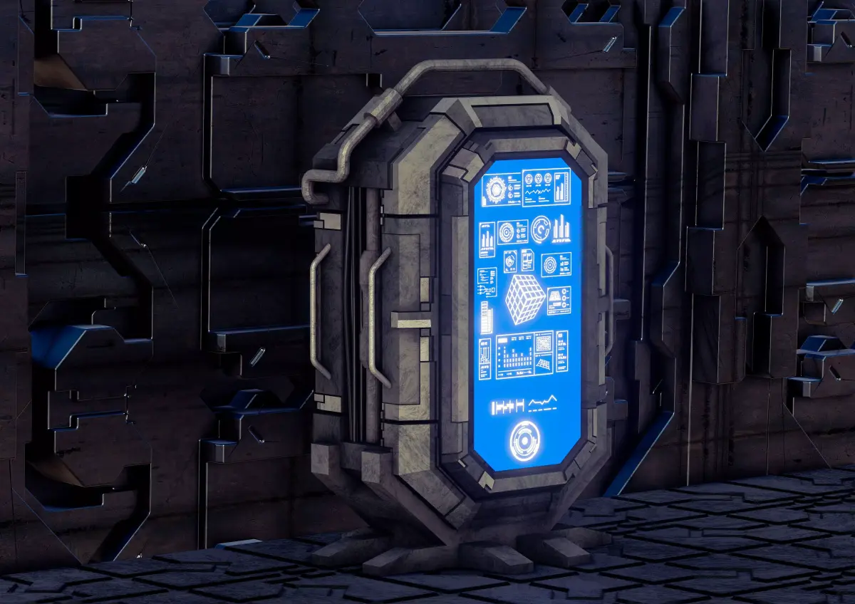 Sci-Fi Terminal 3D model buy