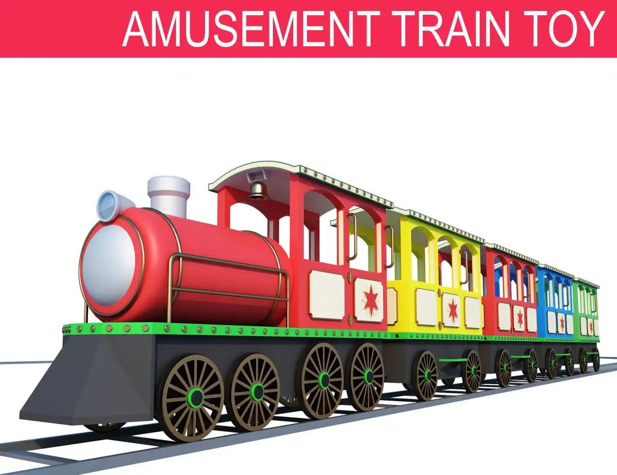 Amusement Train Toys 3D model
