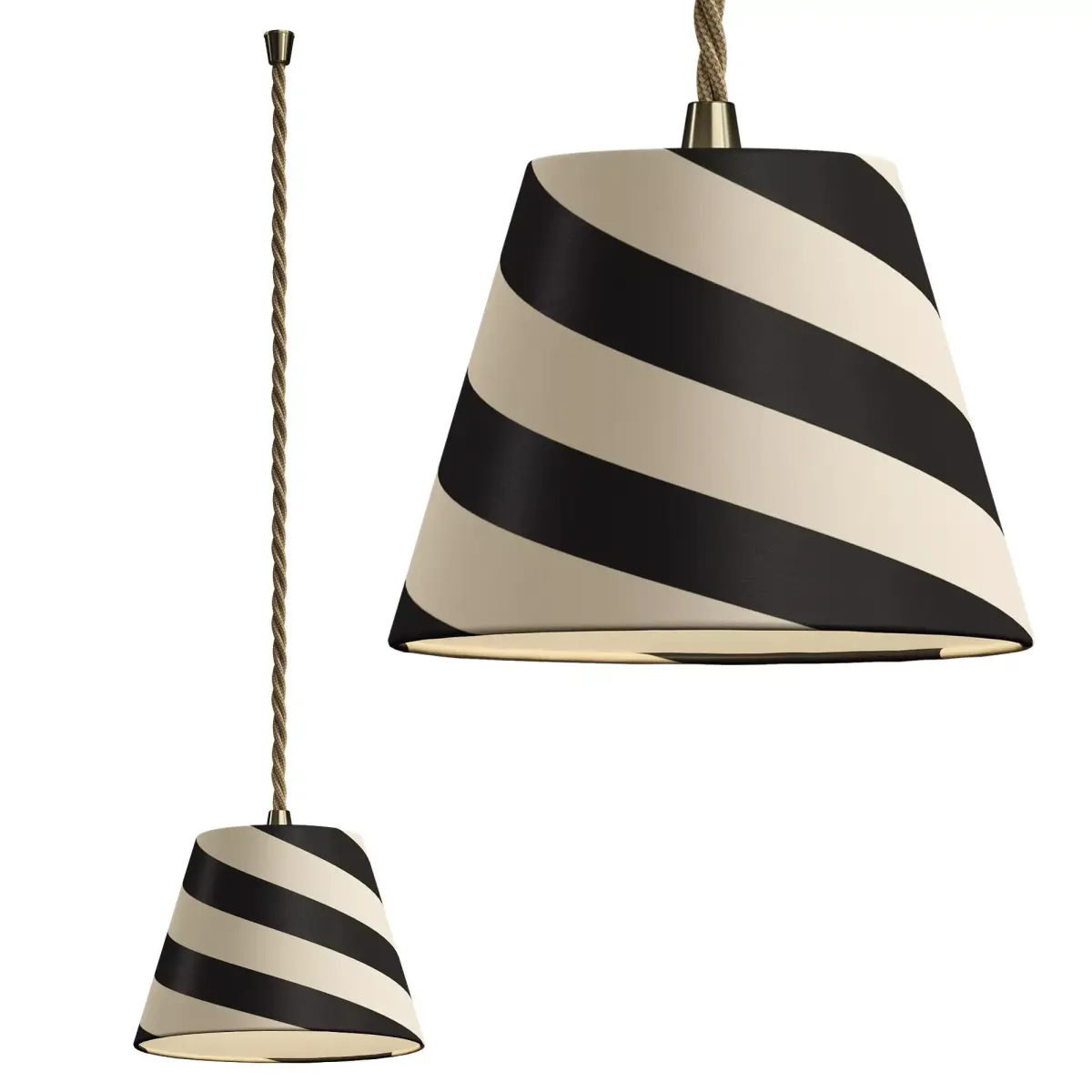 18cm Jet Stripes Pendant 3D model
