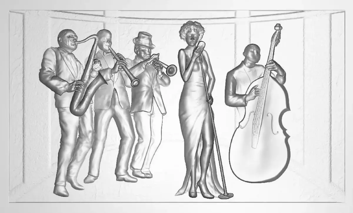 Jazz Band Free 3D print model