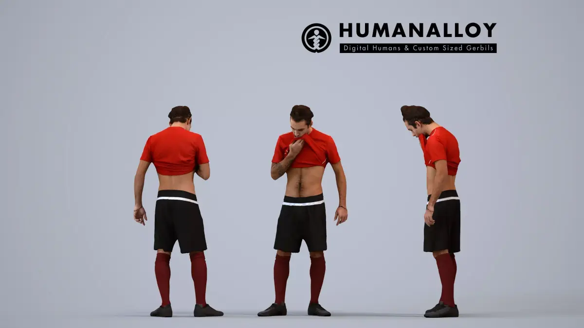 00521Carlos009 - Adult Caucasian man exercising in athletic 3D model