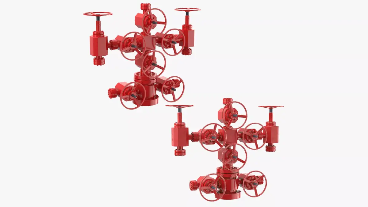 Oil Wellheads 3D model