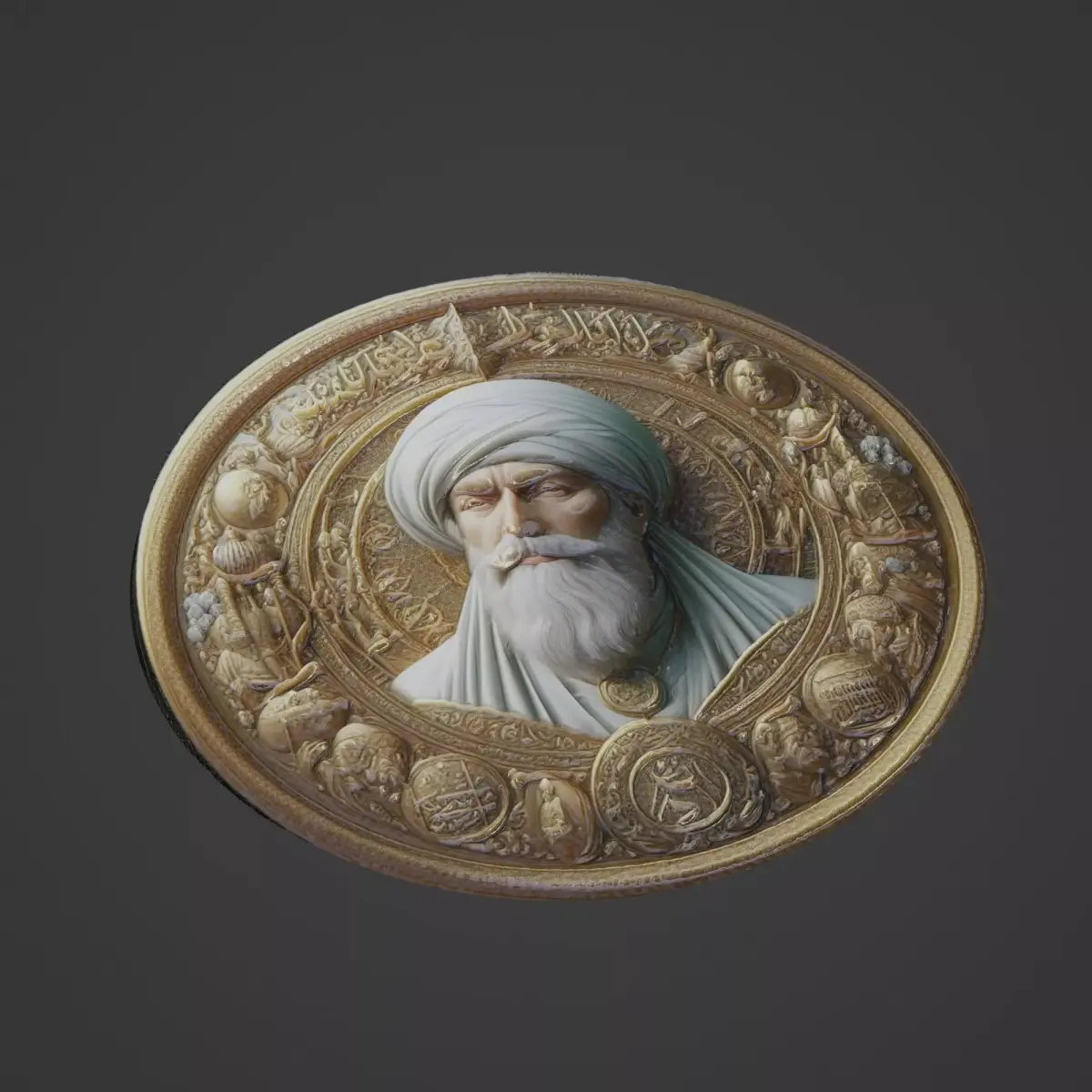 Mehmed the Conqueror Medallion 3D print model get
