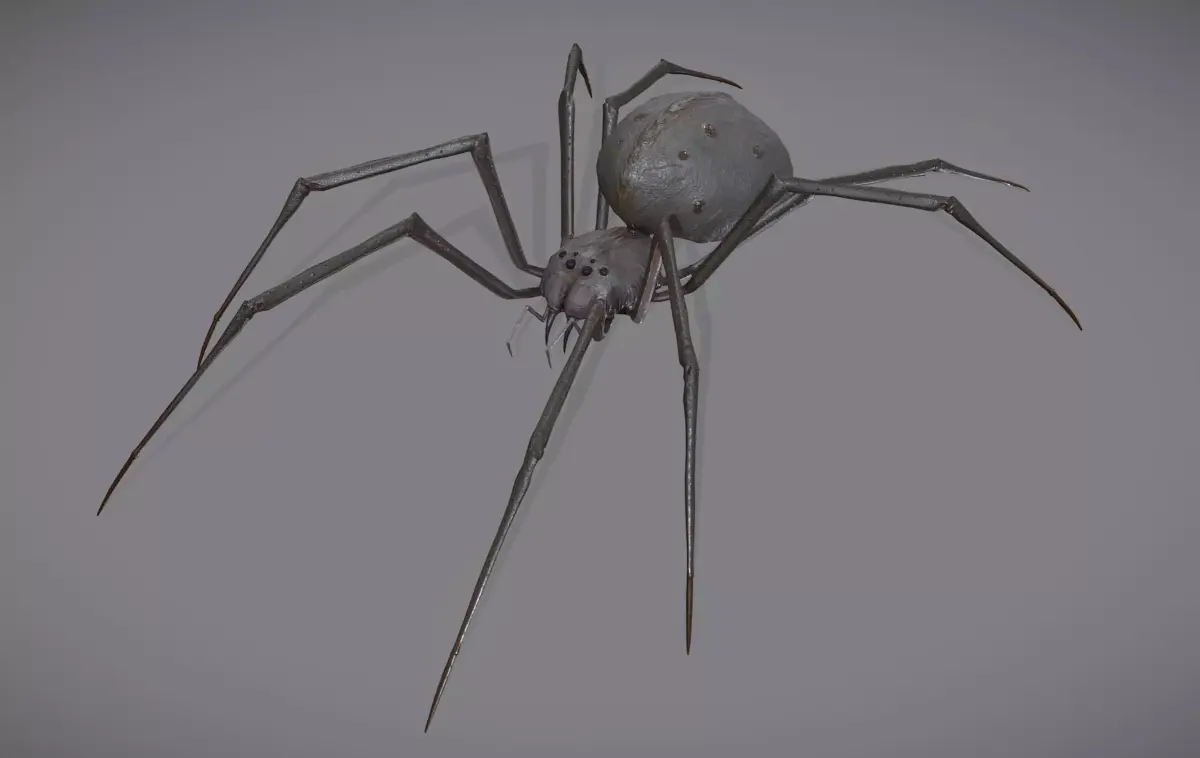 Spider Monster - with animations Low-poly 3D model