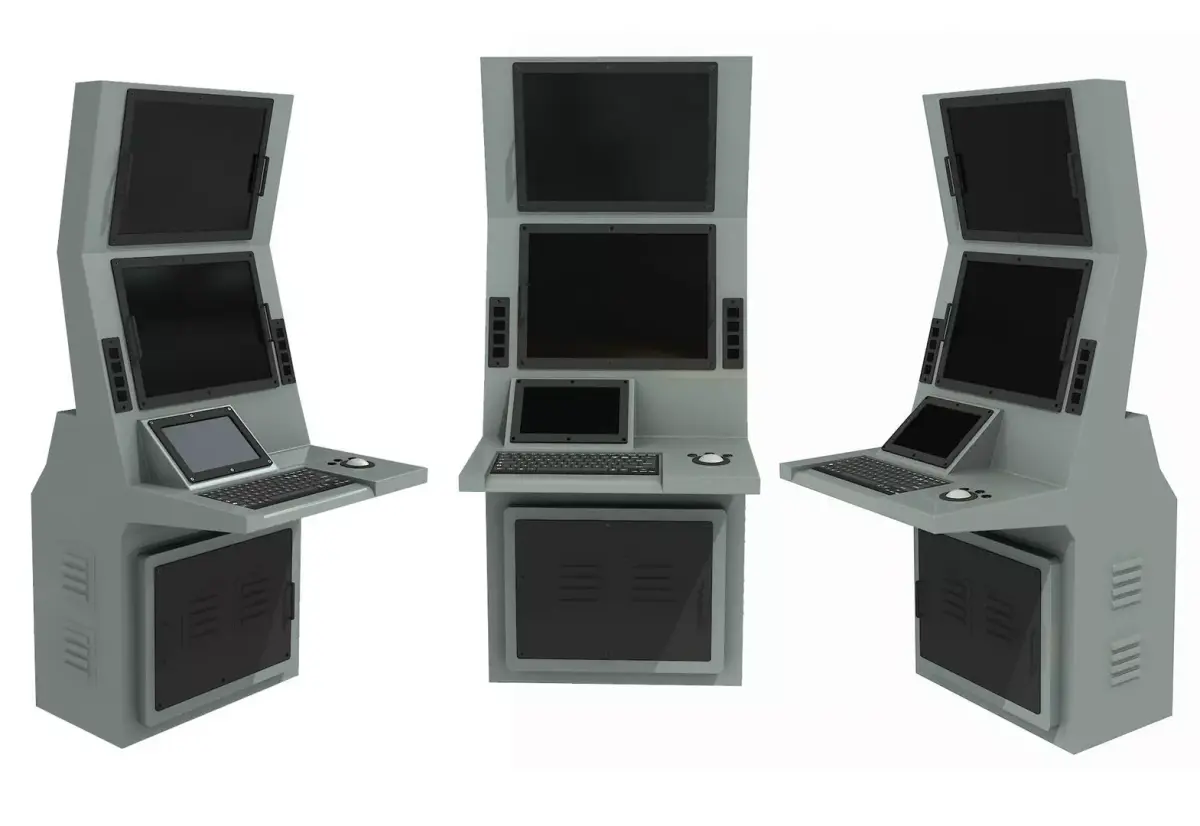 MULTIFUNCTIONAL TACTICAL DISPLAY 3D Low-poly 3D model