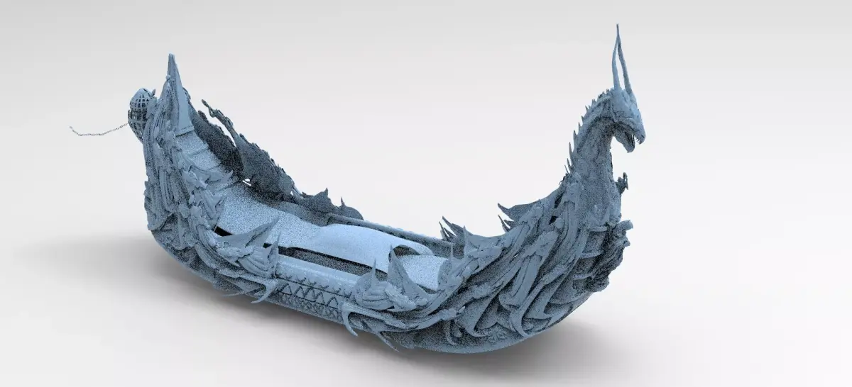 Kharon the Ferryman boat 1 3D model