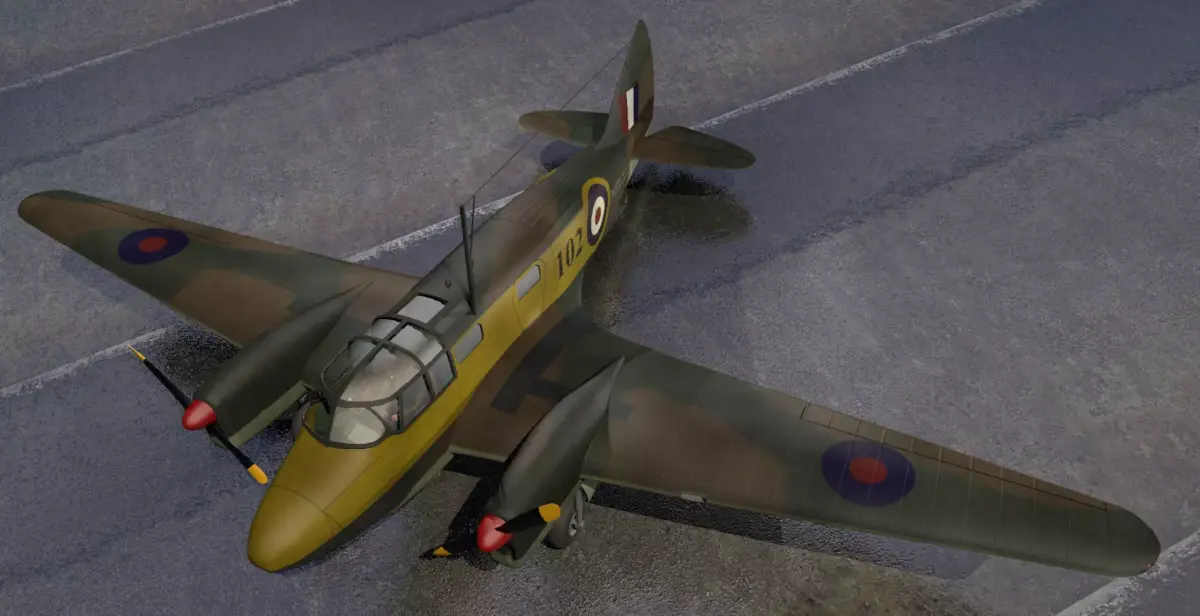 Airspeed AS10 Oxford Mk-1 3D model