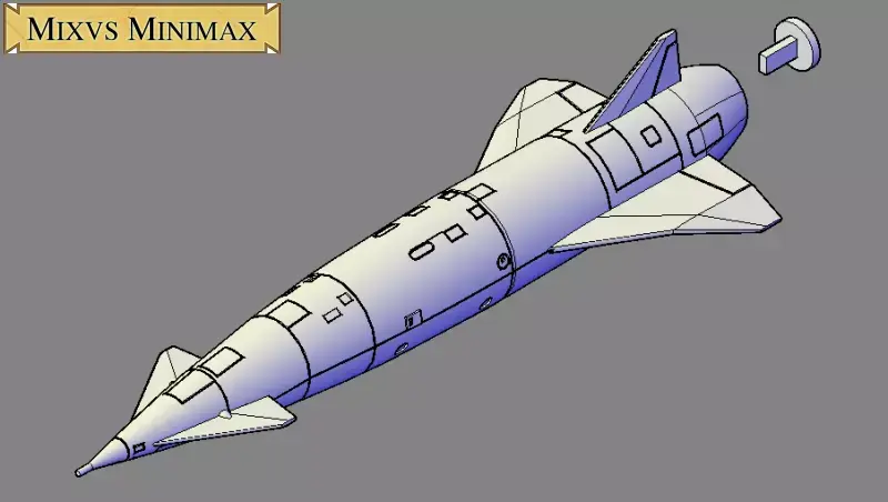 Avro Blue Steel Victor variant for single display 3D print model
