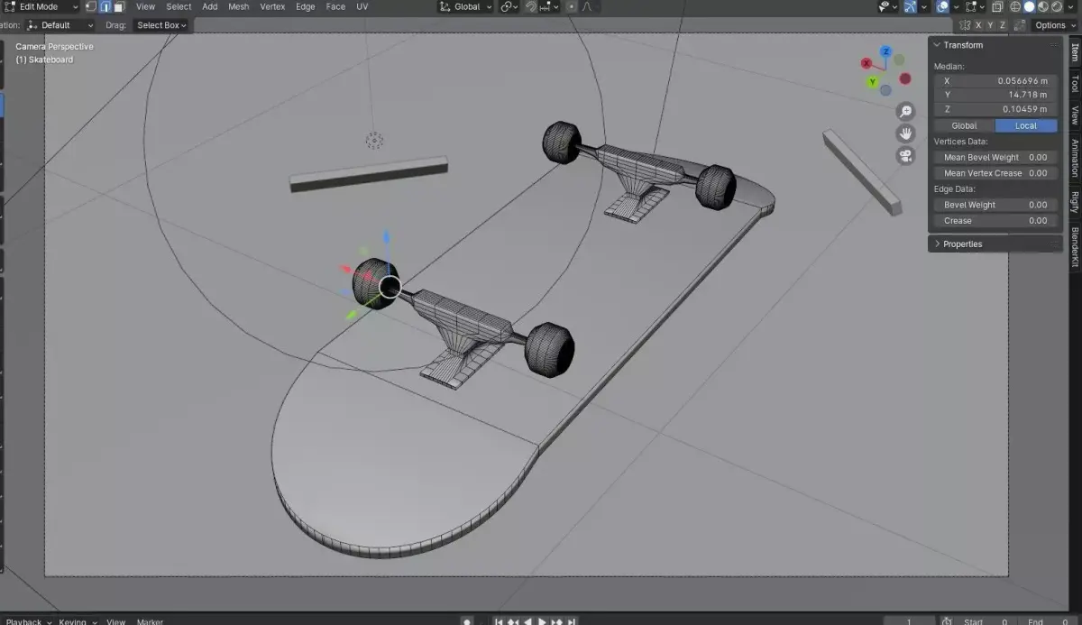 Santa Cruz Skate Board 3D model