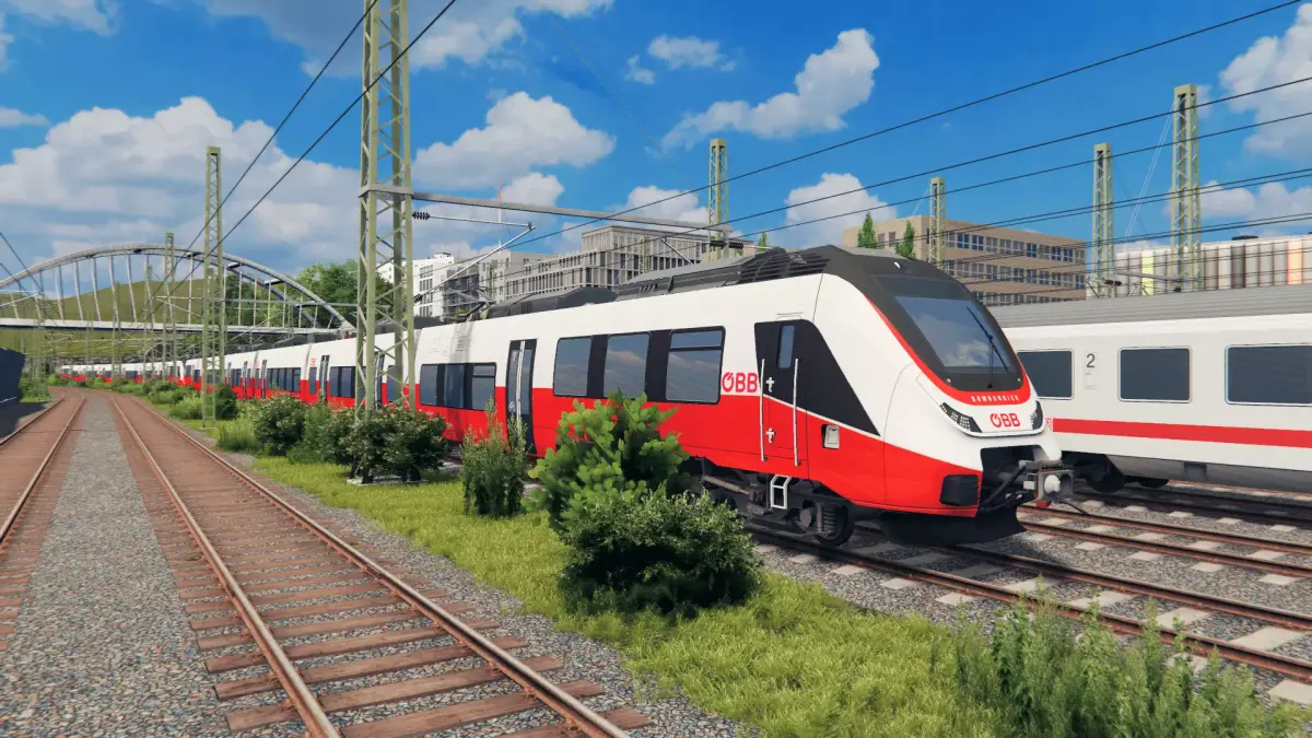 Austrian Train - Talent 3 OEBB CityJet  Low-poly 3D model