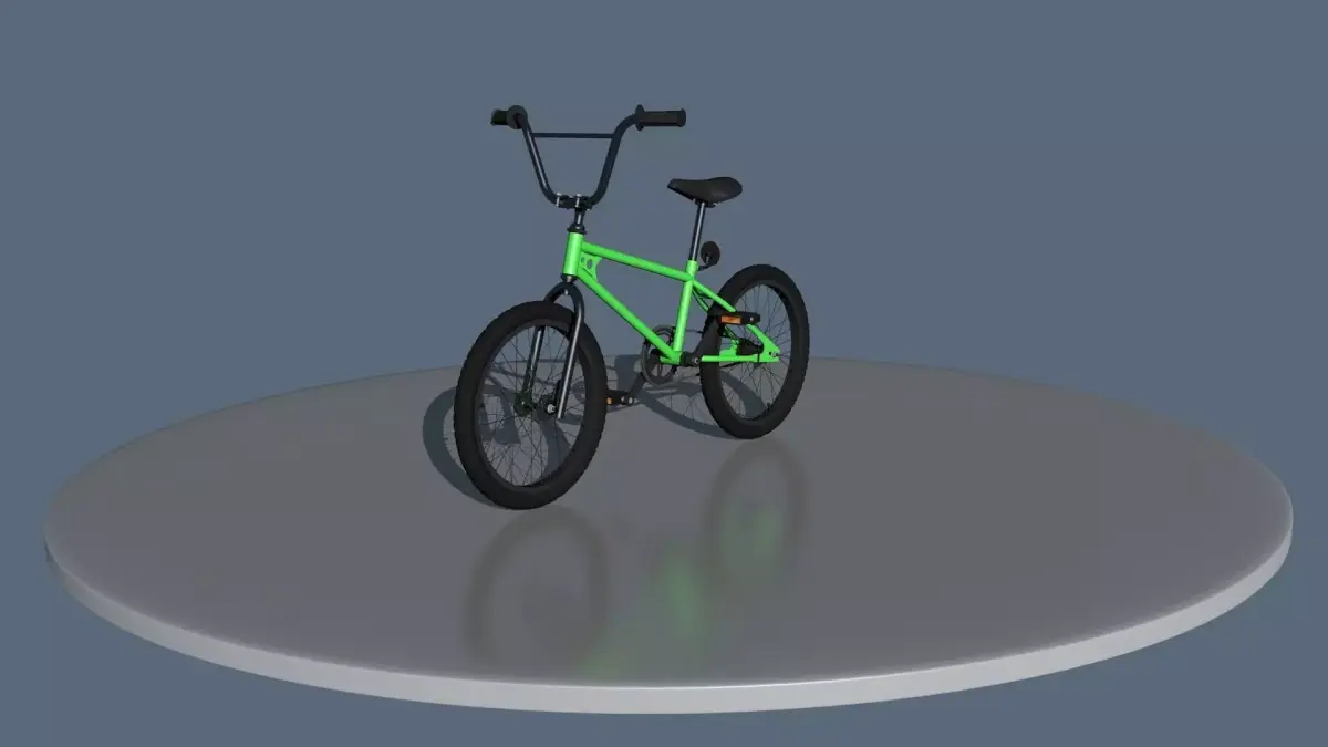 BMX bike Low-poly 3D model purchase