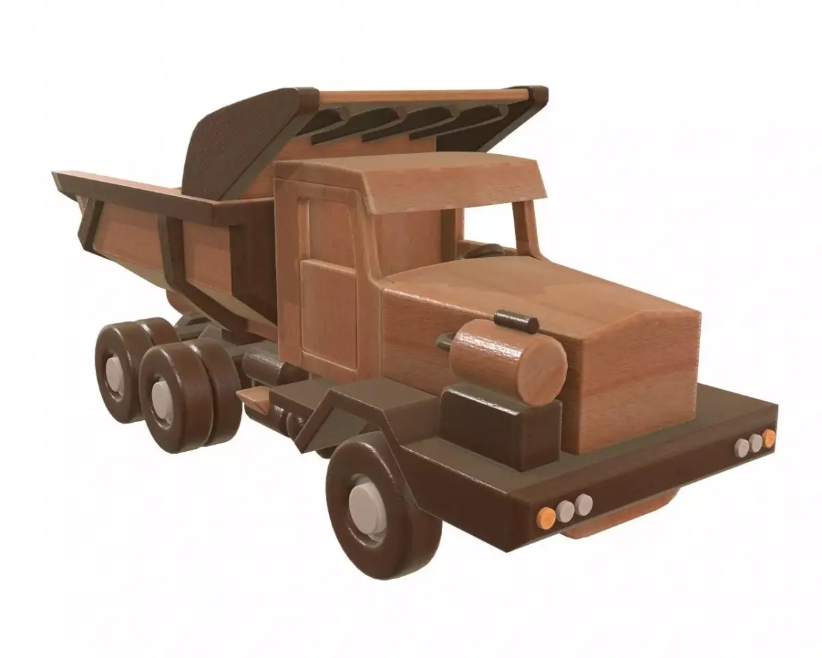 Truck wooden 3 3D model