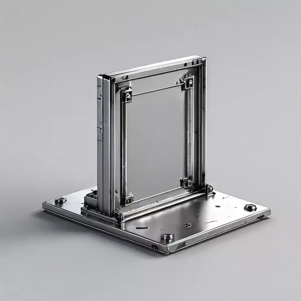 SciFi Metal Frame Display Stand Low-poly 3D model