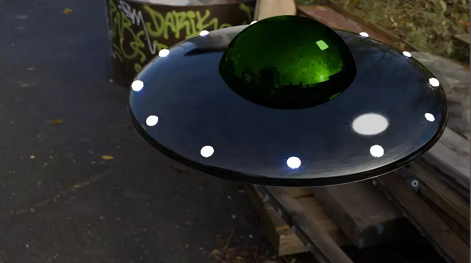 Ufo of aliens 3d modele  3D model
