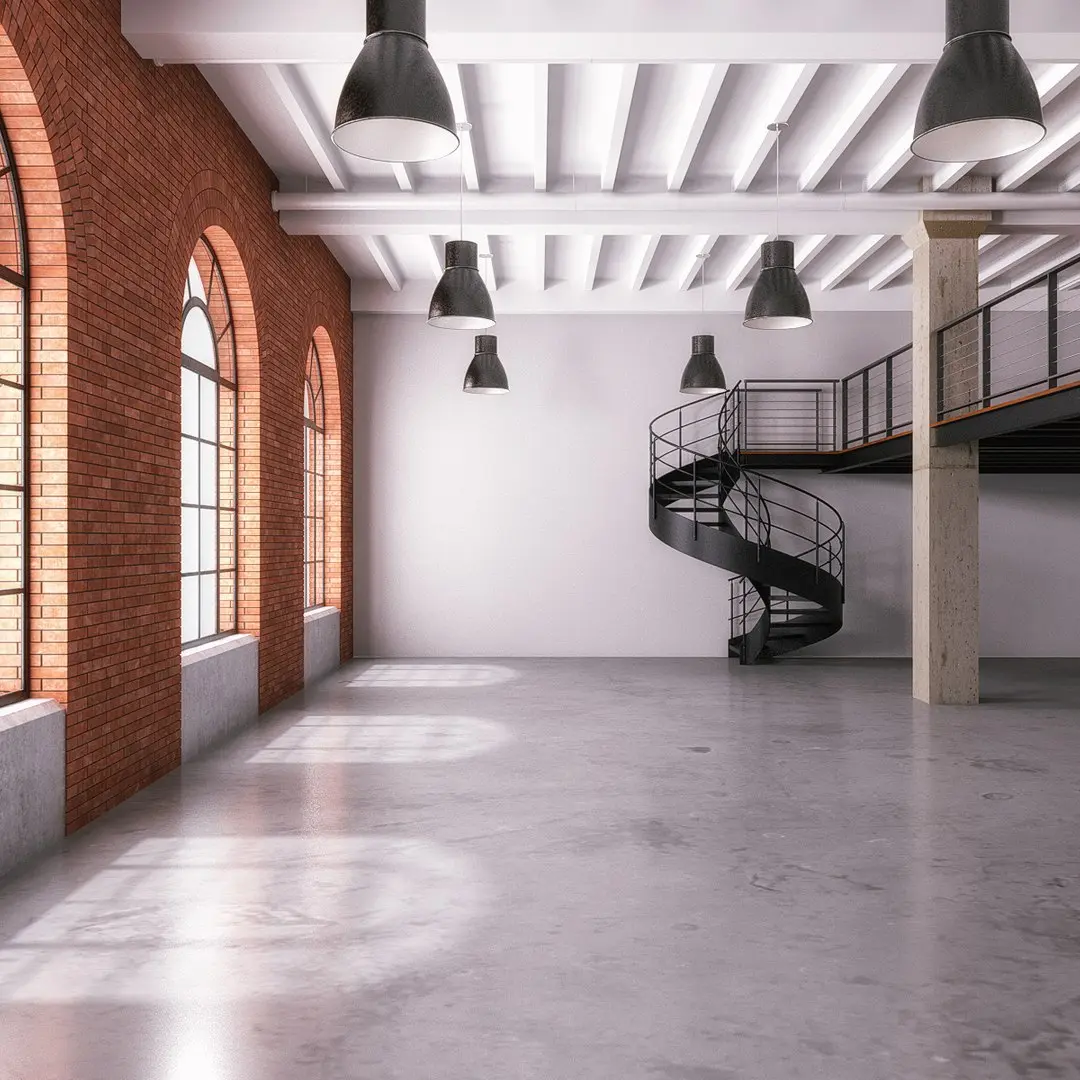 Industrial loft and office space 3 3D model