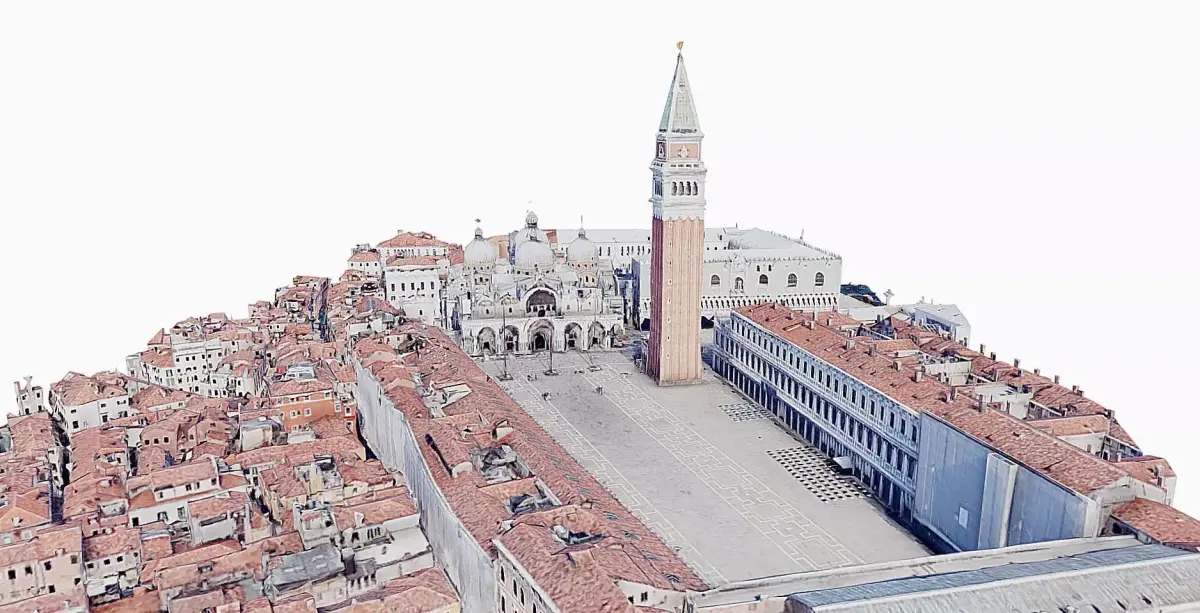 St Marks Square - Piazza San Marco Low-poly 3D model