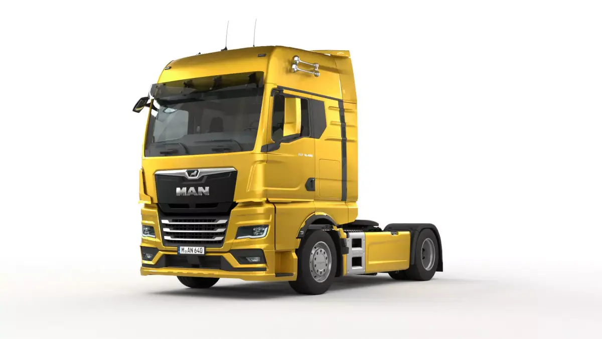 Man TGX 2020 with interior 3D model