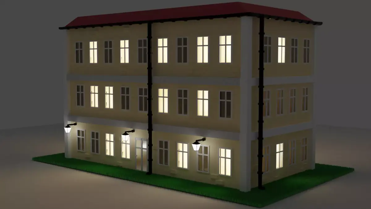 old house Free low-poly 3D model