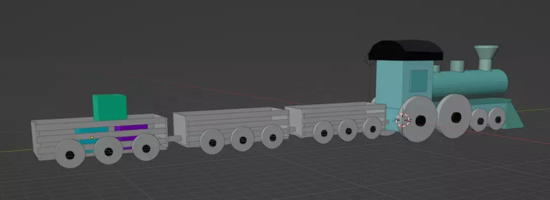 Toy Train 3D model buy