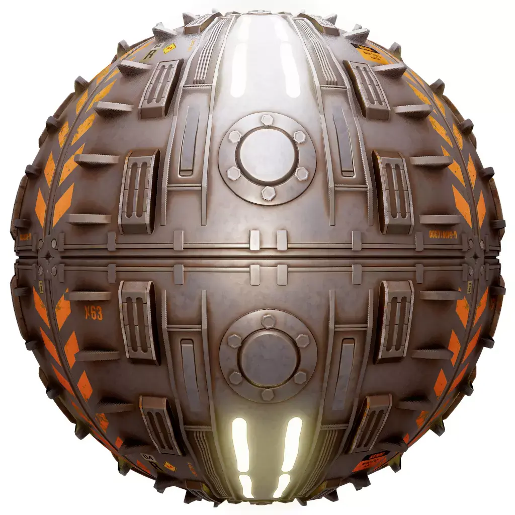 PBR Seamless Sci-Fi Texture 40 Low-poly 3D model