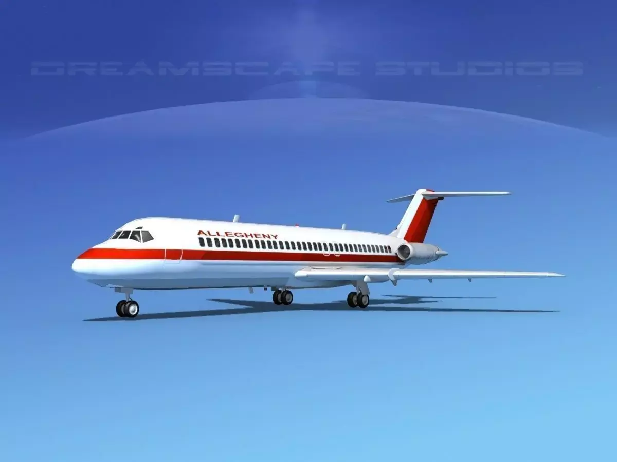 Douglas DC-9-30 Allegheny 3D model