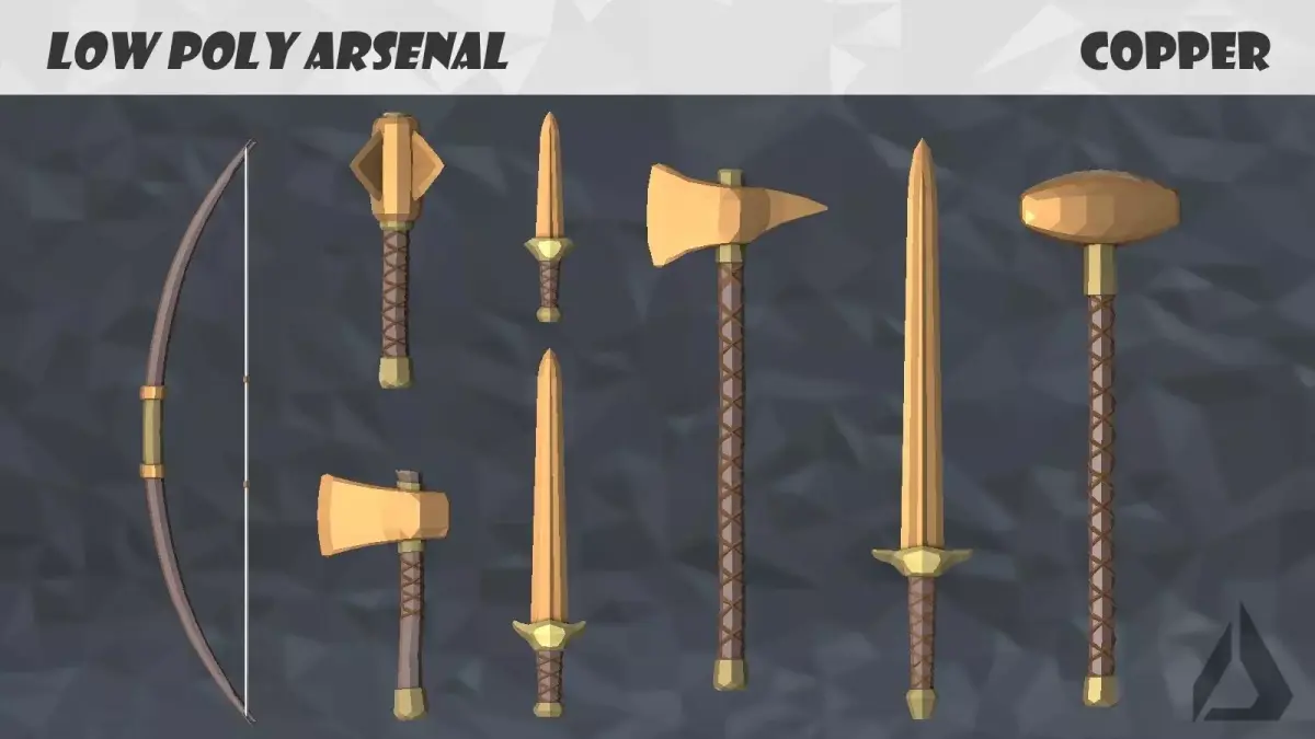 Low Poly Arsenal - Copper Free low-poly 3D model