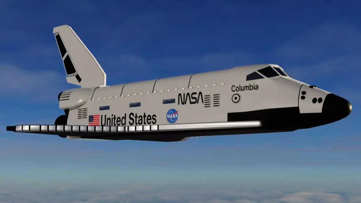 Space Shuttle  Low-poly 3D model