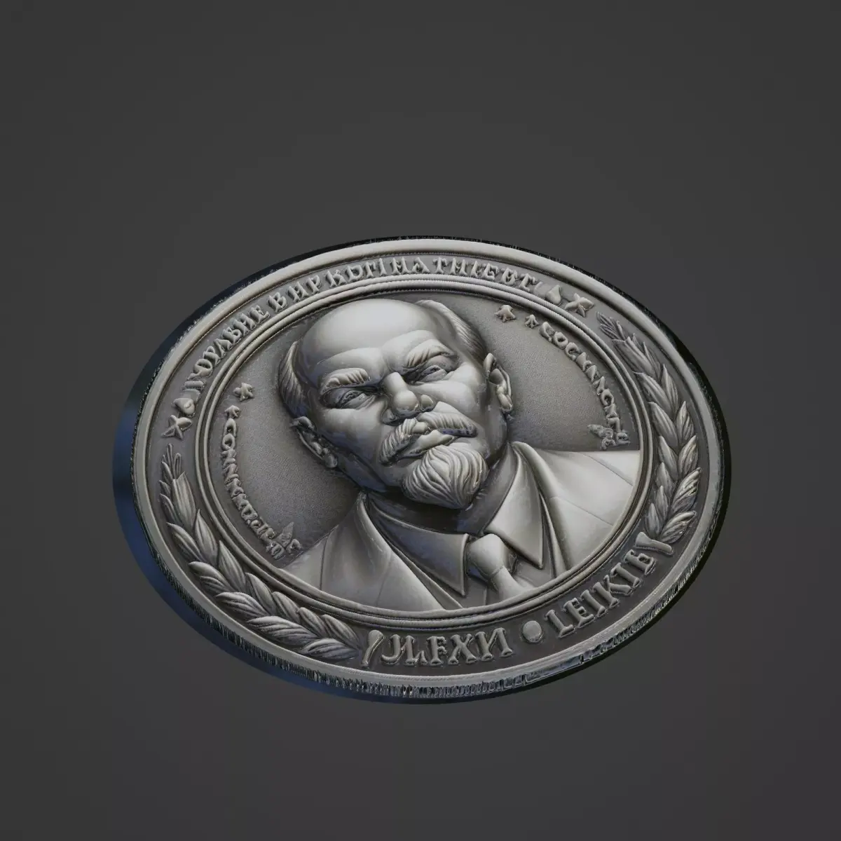 Vladimir Ilyic Lenin Medallion 3D print model purchase
