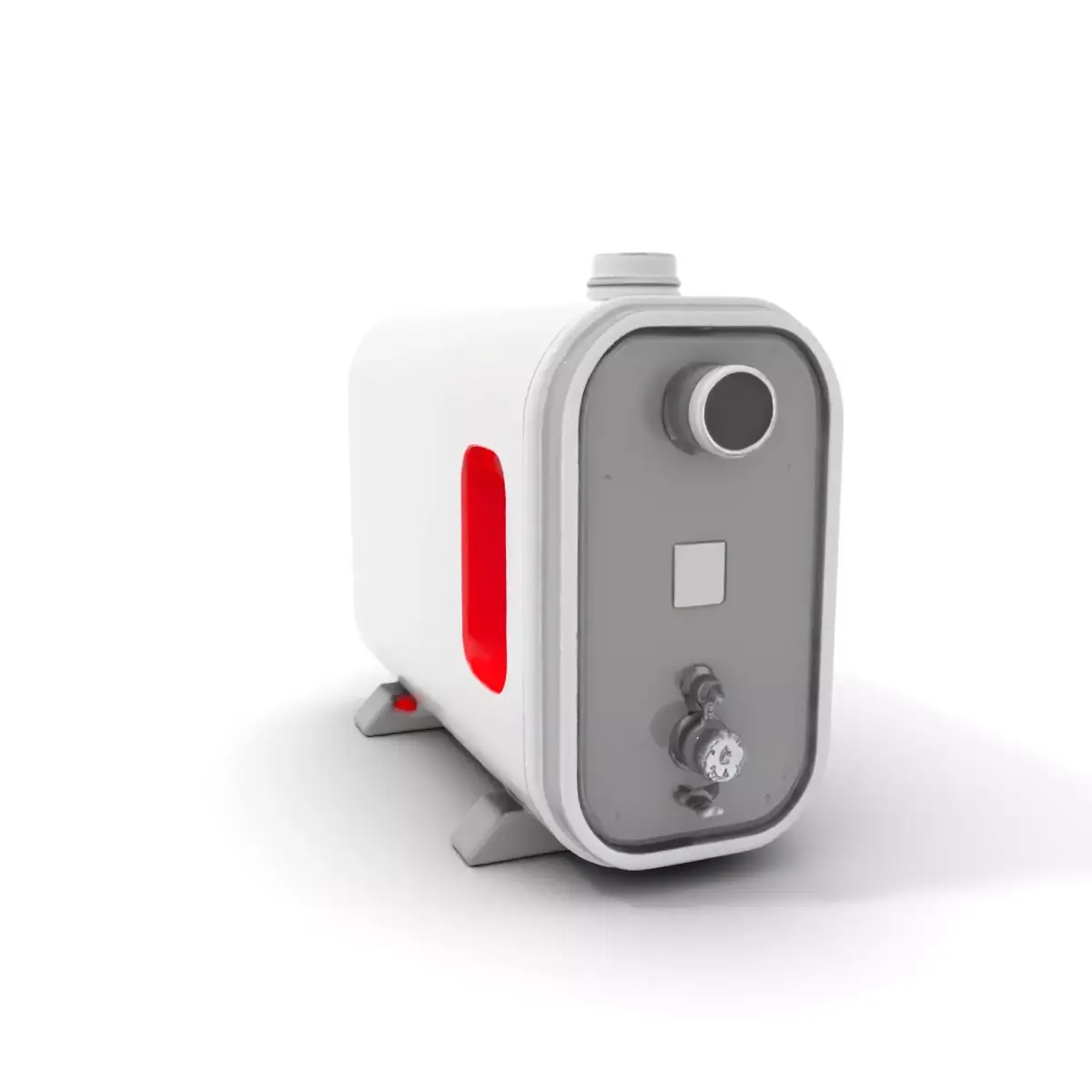 Futuristic Boiler Model Pack with Transparent Element Low-poly 3D model